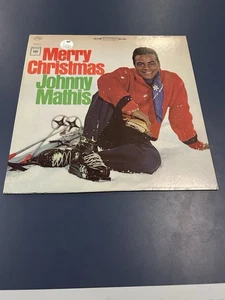 Johnny Mathis Merry Christmas Vinyl Record Columbia CS 8021 Stereo Holiday - Picture 1 of 4