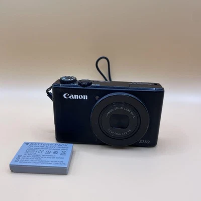 Canon PowerShot S110 Black 12MP Wi-Fi Compact Camera - Image 1 of 4