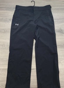 Under Armour Regenhose Herren XLarge lose schwarz wasserdicht Golf Reißverschluss Bündchen Sturm - Bild 1 von 10