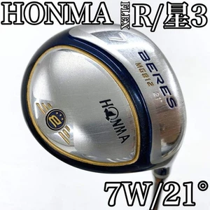 HONMA GOLF BERES MG812 7W 21deg Fairway Wood Flex-R 3STAR ARMRQ UD54 42.5in RH - Picture 1 of 9