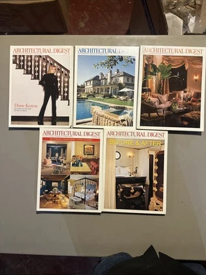 Vintage Architectural Digest Magazines Lot Of 10  2001 2003 2005 - Image 1 of 2