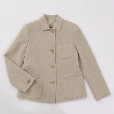 Max Mara Wool Angora Blended Jacket White Tag Used - Image 1 of 4