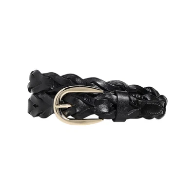 MADEWELL Braided Belt in True Black M-L - Image 1 of 4