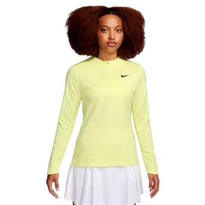 Nike Golf Dri-FIT UV Advantage Mujeres Media Cremallera Talla US S Amarillo Limón - Imagen 1 de 3