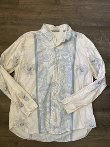 Tommy Baham Long Sleeve Button Up Shirt Size XL Floral Print - Picture 1 of 4