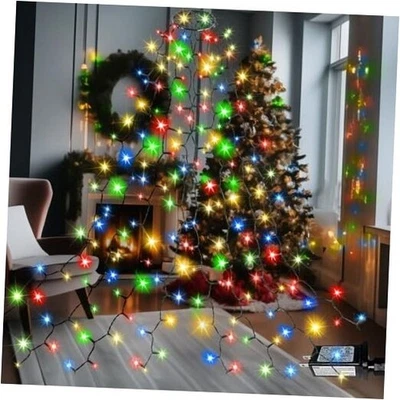 Easy Christmas Tree Lights Indoor Outdoor, 280 LED Christmas 6.6FT*8 Multicolor - Image 1 of 4