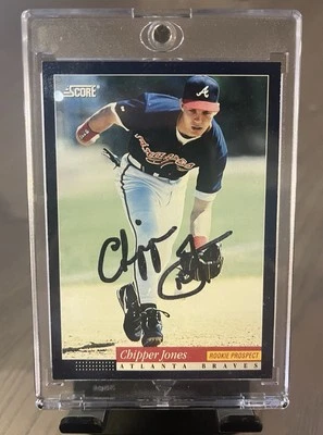 1994 Score Chipper Jones Rookie Prospect #572 Auto (RC AU) - Image 1 of 4
