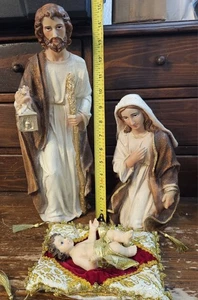 Weihnachtskrippe Josef, Maria und Jesuskind - Bild 1 von 1