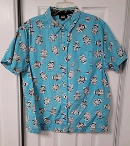Star Wars Stormtrooper Shirt Mens Large Button Up Disney Parks Merch Exclusive L - Picture 1 of 3