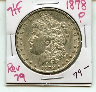 1878-P Morgan Dollar | Reverse 79 - ZA061 - Image 1 of 2