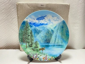 Bradford Ex. Misty Morning at Mt. McKinley #9081B Natures Legacy Collector Plate - Imagen 1 de 5