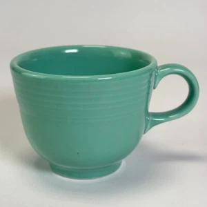 Vintage HLC Fiesta Ware Turquoise Coffee Cup Made In USA Green Aqua Replacement - Picture 1 of 12