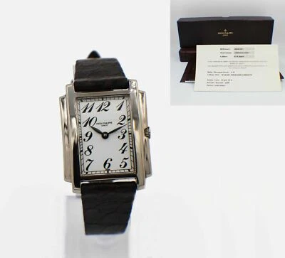 Patek Philippe Ladies Gondolo 4824G 18K White Gold Box Papers - Image 1 of 4