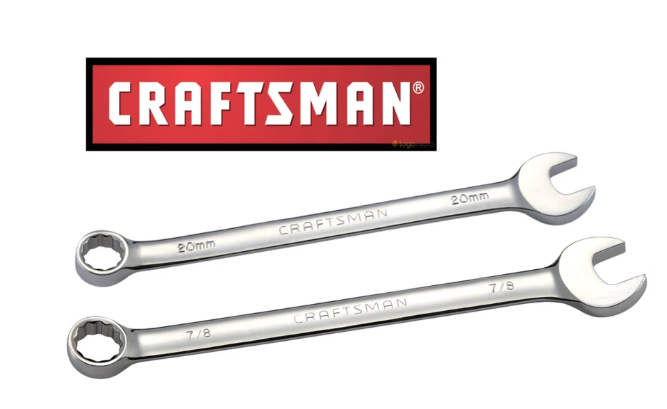 Craftsman Combination Wrenches POLISHED Inch or MM 12pt Any Size standard length - Image 1 of 1