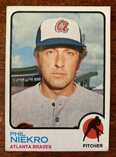 1973 Topps Baseball #503 Phil Niekro  "Hall of Fame" (Braves)  