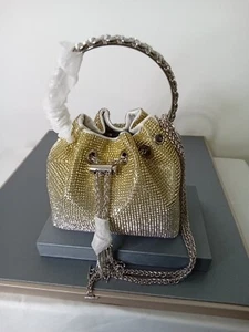 GENUINE CLUTCH STONE BAG YELLOW COLOR - Picture 1 of 9