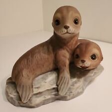 1981 Homco Seals Sea Lions Masterpiece Porcelain Figurine