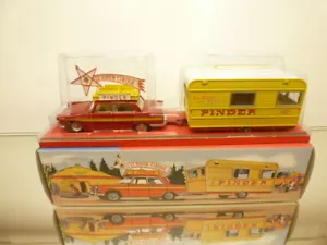 NOREV 8/00/00 PEUGEOT 404 PINDER CIRCUS CARAVAN - DINKY SCALE - VERY GOOD IN BOX - Imagen 1 de 9