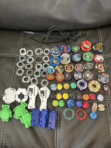 Takara Tomy Beyblade Parts 70+ Pieces Huge Lot Burst Bakuten Shoot Metal Fight Cover