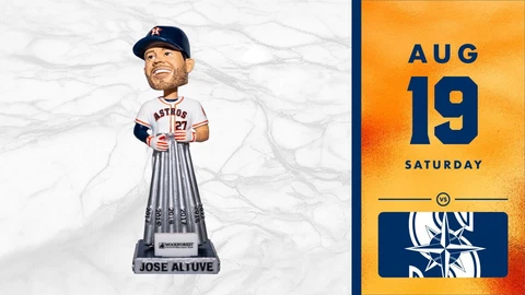 Houston Astros Jose Altuve Silver Slugger Bobblehead Pre-Sale 08/19 Cover