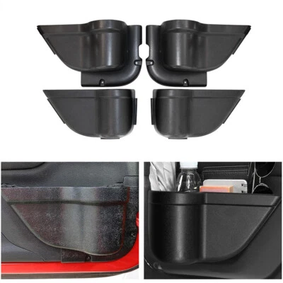 Front&Rear Door Storage Pockets Organizer Box For 2011-2018 Jeep Wrangler JK JKU Foto 1 de 4