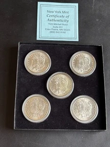 Morgan Dollar Set from NY Mint Co. Rare turn of the century set - Picture 1 of 12