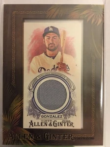 2016 Topps Allen and Ginter Framed Mini Relics #AGRAG Adrian Gonzalez Jersey - Picture 1 of 2