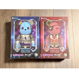 BE@RBRICK Hololive Hoshimachi Suisei & Houshou Marine Set 100% & 400% Japan NEW - Picture 1 of 3