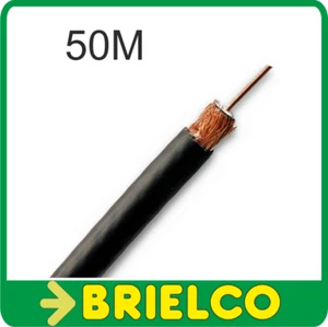 CABLE ANTENA COAXIAL CU / AL PROFESIONAL EXTERIOR NEGRO 50M ROLLO BD10653 - Imagen 1 de 1