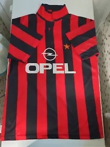 AC Milan (No13 BA) Opel Replica Football Shirt Vintage 1990s - Picture 1 of 8