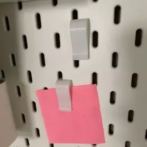 5x Ikea Skadis Clips Stiftbrett Halterung Arm Haken Hängewerkzeuge Zubehör zum Selbermachen - Bild 1 von 4