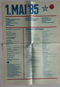 A161 DDR Plakat 1. MAI 1985 der Internationale Kampf- und Feiertag der Werktätig - Picture 1 of 2