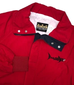 Vintage 90s Auburn Sportswear Men’s Jacket M Red Embroidered Poolshark Billiards - Picture 1 of 8
