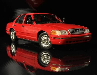 2009 Ford Crown Victoria LX Sedan Red Unmarked 1/18 HTF ! - Image 1 of 4