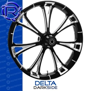 Suzuki M109R Rotation Delta Darkside Custom Motorcycle Wheels & Tires Package - Picture 1 of 2