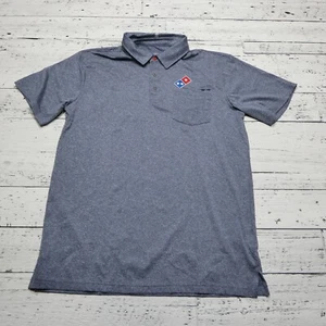 Dominos Gear Polo Shirt Mens M Dominos Pizza Employee Uniform Polyester Stretch - Picture 1 of 7