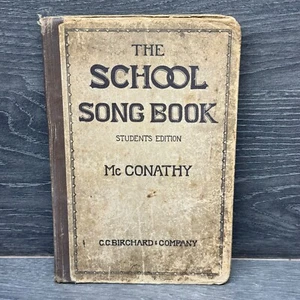 1916 Antique Book The School Song Book Students Edition Vocal Parts Only HB - Picture 1 of 7