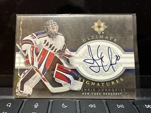 2007 UD Ultimate Signatures Henrik Lundqvist Auto