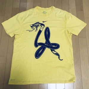 Los Angeles Lakers Kobe Bryant T-Shirt XL NIKE DRI-FIT SNAKE BLACK MAMBA NBA - Picture 1 of 8