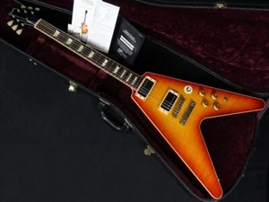 Gibson Custom Shop Flying V Standard Washed Cherry Gloss 2016 Electric Guitar - Picture 1 of 16