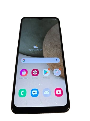 Samsung Galaxy A12  64GB   (Unlocked) SM-A127F - Dual Sim - Black - ( DP760) - Image 1 of 4