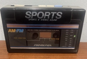 Reproductor de casete estéreo AM/FM Soundesign 4369BLK Walkman de colección - SOLO PIEZAS - Imagen 1 de 6