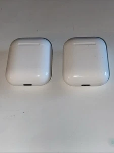 Replacement Genuine Apple AirPods 2nd Gen A1602 Lot Of 2 Charging Case-1 AirPod - Picture 1 of 8