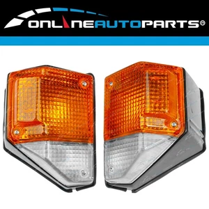 LH+RH Front Corner Park Lights Pair for Toyota Landcruiser 70 75 Series 85-99 - Picture 1 of 3