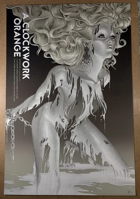 A CLOCKWORK ORANGE Rory Kurtz Variant Movie Poster Art Print Mondo xx/300 - Image 1 of 4