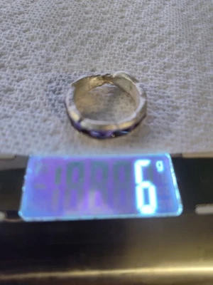 Handmade Silver Jewelry Rings Featuring Tanzanite Inverted Stones Purple Channel - Image 1 of 4