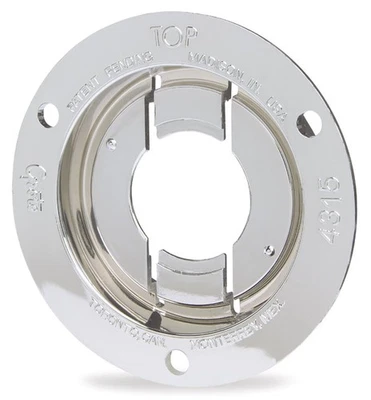 Grote 43153 Chrome Theft-Resistant Mounting Flange (For 2" Round Lights) - Image 1 of 2