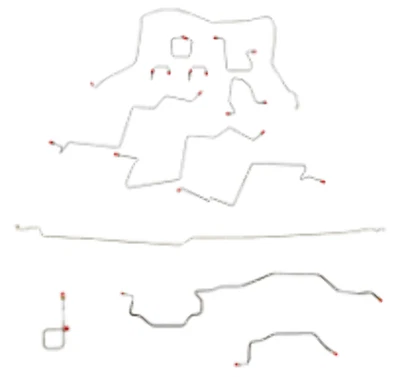 Brake Line Kit For Dodge Ram 1500 98-01 4WD Ext Cab/Long Bed Rear Axle-CBK0017OM - Изображение 1 из 4