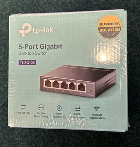 TP-Link 5-Port Gigabit Ethernet Easy Smart Switch TL-SG105 BRAND NEW - Picture 1 of 4