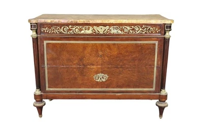 19TH C French Marble Top Commode Attributed to Henri Dasson - Image 1 of 4